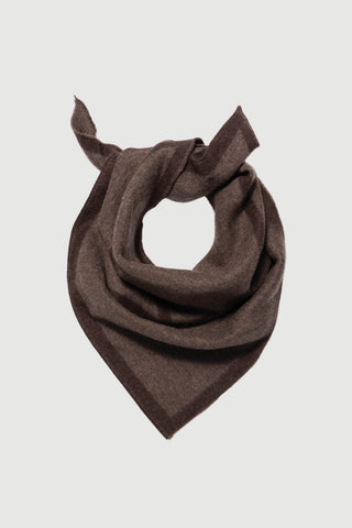Envelope1976 Triangle scarf small, Cacao / Tobacco Scarf Tobacco / Cacao